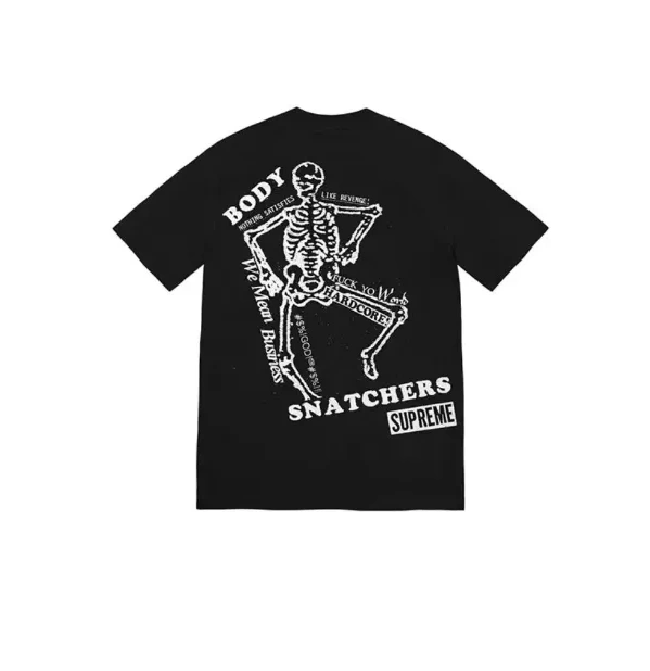 SNATCHERS S SS23 BODY L Skull M White and Black Back Print TEE XL 0913